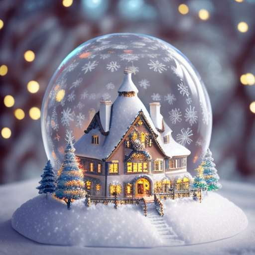 Midjourney Customizable Tiny Christmas Snowglobes for DIY Holiday Decorations - Socialdraft