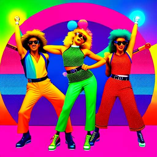 80s Disco Outfit Midjourney Prompts: Create your Retro Look