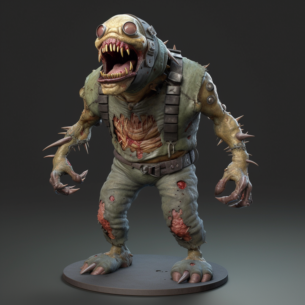 Personagens do jogo de terror Modelo 3D $10 - .unknown - Free3D