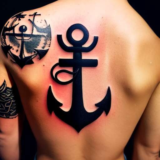 anchor with bow designs