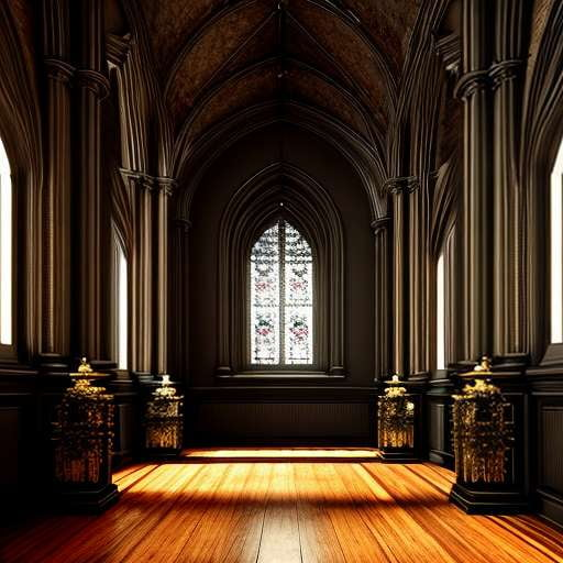 Gothic Castle Interior Design Midjourney Prompt