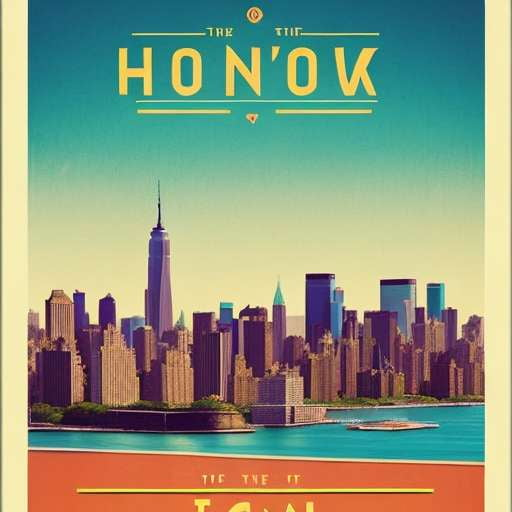 New York Vintage Travel Poster