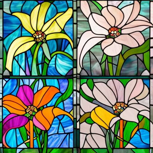 painting on glass flower stained glass｜TikTok Search