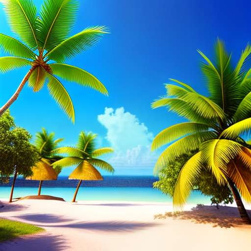 Tropical Island 3D Icon Midjourney Prompt – Create Your Own Paradise