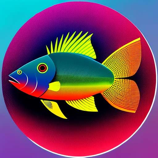 Unique Dual-Color Fish Midjourney T-Shirt Design Prompt – Socialdraft