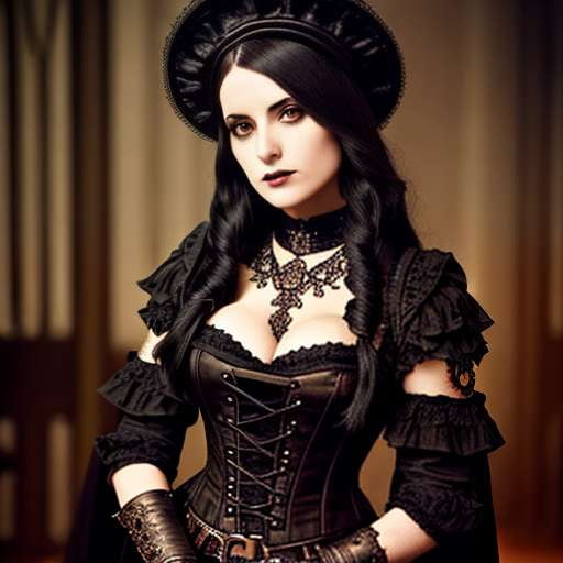 Steampunk Gothic Outfit Midjourney Prompt