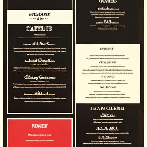cafe menu design ideas