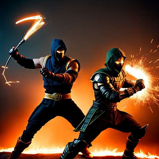 Prompt Scorpion and Sub-Zero from Mortal Kombat X