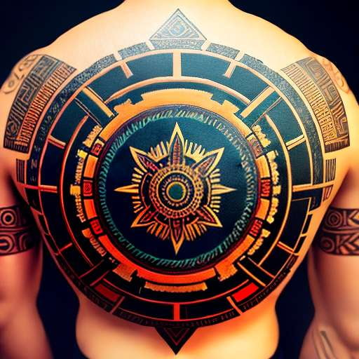 aztec pattern tattoo