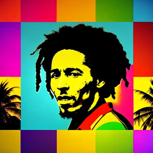 Bob Marley Pop Art Midjourney Prompt - Unique Customizable Image Generation - Socialdraft