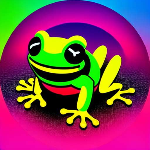 Neon Frog Midjourney Prompt - Customizable Text-to-Image Model – Socialdraft