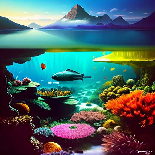 Coral Reef Midjourney Creation: Stunning Underwater Art – Socialdraft