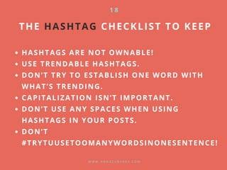 The Ultimate Hashtag Checklist for Every Occasion