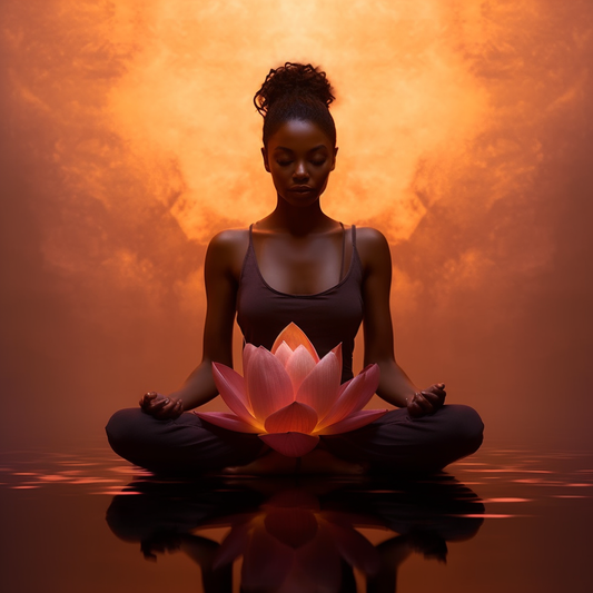 "African Sunset Lotus Pose" Midjourney Prompt - Create Your Own Zen Masterpiece