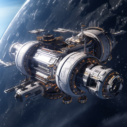 Sci-Fi Space Crafts And Stations