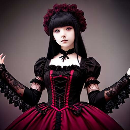 Gothic Lolita Character Design Midjourney Prompt - Customizable Text-to-Image Creation - Socialdraft