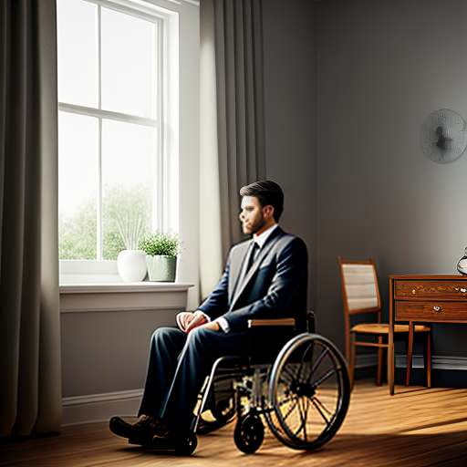 Wheelchair Interior Portrait Midjourney Prompt - Socialdraft
