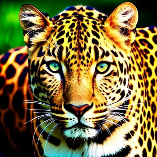 Leopard Stare Midjourney Prompt - Customizable Wildlife Art Image Generator - Socialdraft
