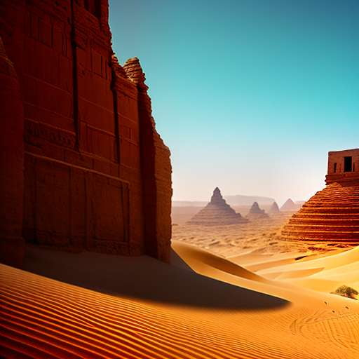 Ancient Desert City Midjourney Prompt - Customizable Text-to-Image Creation - Socialdraft