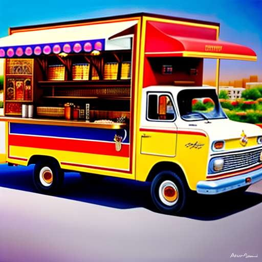 Middle Eastern Food Truck Midjourney Portrait Prompt - Socialdraft