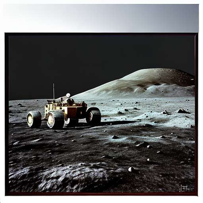 Apollo 11 Rover Art Prompt for Midjourney Image Generation - Socialdraft