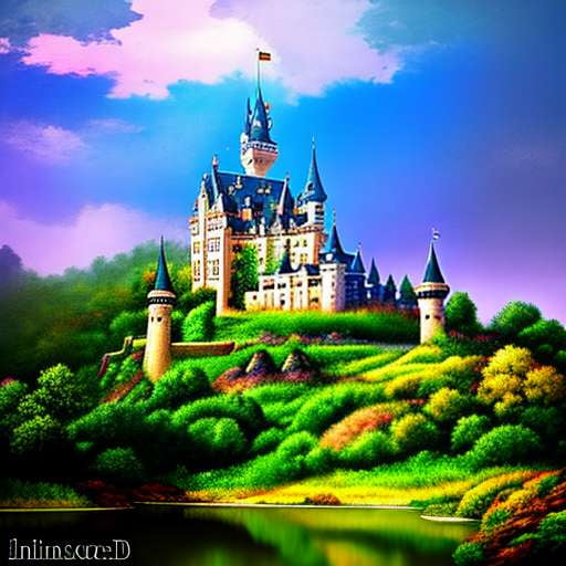 Castle Adventure Watercolor Midjourney Prompt - Socialdraft