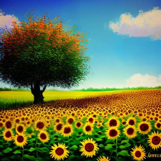 Sunflower Garden Midjourney Prompts - Create Stunning Garden Art - Socialdraft
