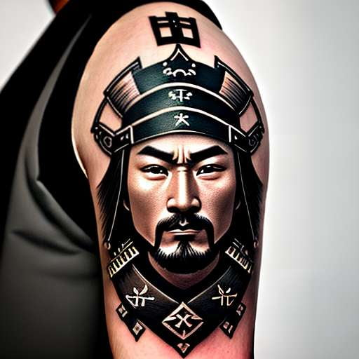 Samurai Tattoo Design Midjourney Generator - Socialdraft