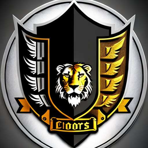 School Sports Team Coat of Arms Emblem Logo Midjourney Prompt - Socialdraft