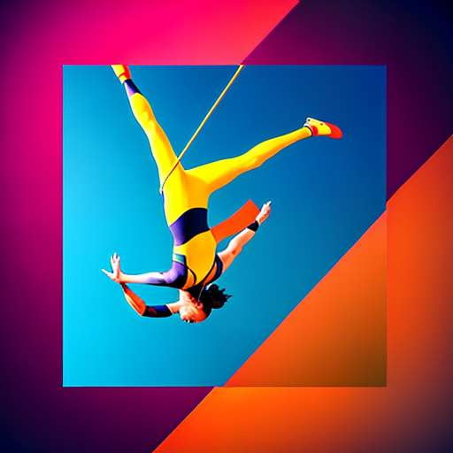 Midjourney Trapeze Bar Prompt - Customizable Circus Art Image - Socialdraft