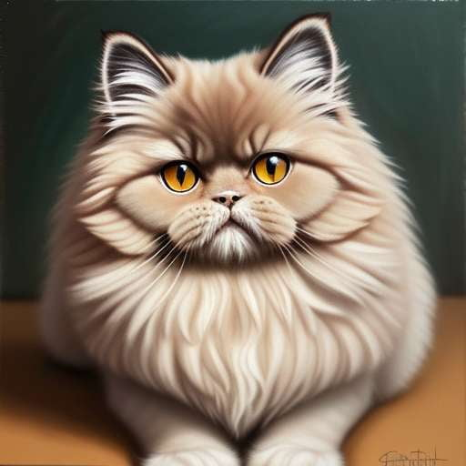 Midjourney Prompt for Realistic Persian Cat Drawing - Socialdraft