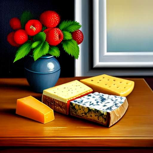 Artisan Cheeseboard Midjourney Prompt: Create Your Own Customizable Wooden Cheese Plate Design - Socialdraft