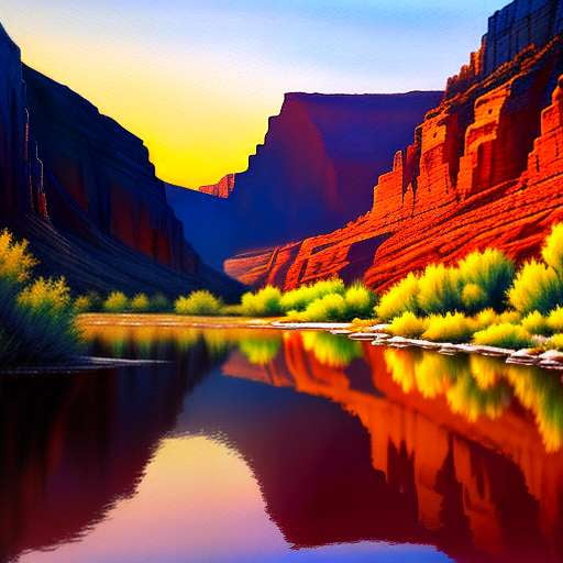 Canyon Reflections: Unique Midjourney Image Prompts for Personalization - Socialdraft