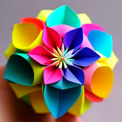 Summer Kusudama Origami: Customizable Midjourney Prompt - Socialdraft