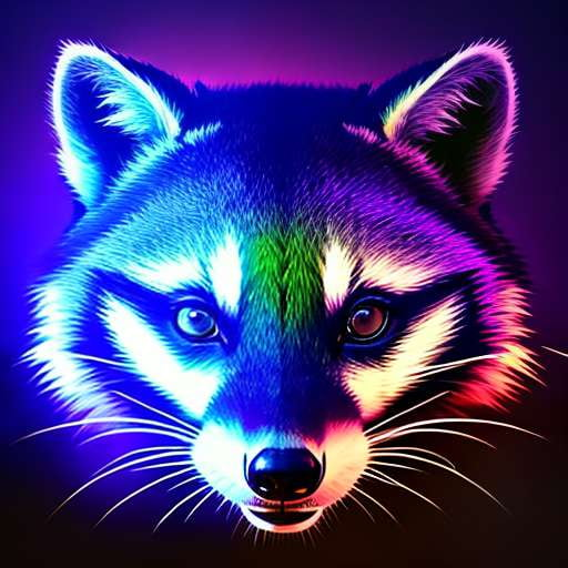 Glowing Raccoon Midjourney Prompt for Unique Art Creation - Socialdraft