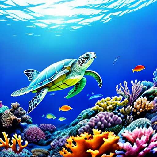 Sea Turtle Midjourney Image Creation Prompt - Socialdraft