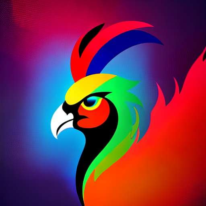 Glowing Fire Rooster Midjourney Prompt - Unique Customizable Art Creation for DIY Crafts & Projects - Socialdraft