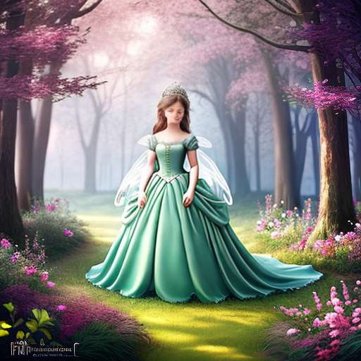 Magical Princess Children's Book Cover Midjourney Prompt - Socialdraft