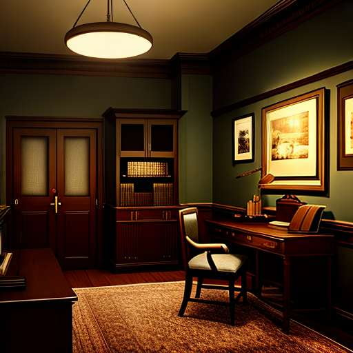 Midjourney Detective's Office: Create Your Own Noir Mystery Scene - Socialdraft