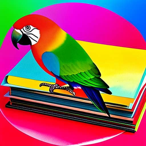Parrot Reading Book Midjourney Prompt: Create Your Own Whimsical Avian Art - Socialdraft