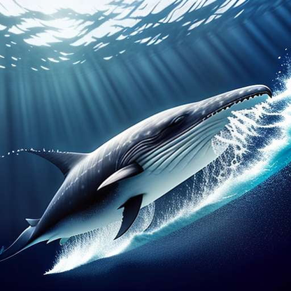 Whale Midjourney: Underwater Portrait Prompt in High-Resolution - Socialdraft