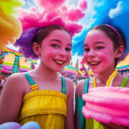 Cotton Candy Girls Midjourney Prompt for DIY Art Creation - Socialdraft