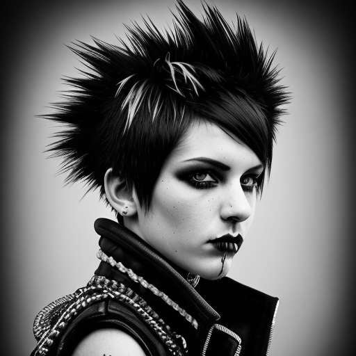 Midjourney Punk Hair Portraits for DIY Customization - Socialdraft