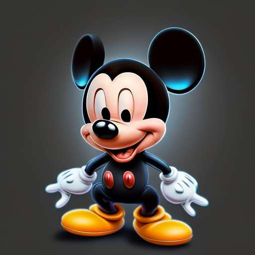 Realistic Mickey Mouse Midjourney Prompt with Human Features - Socialdraft