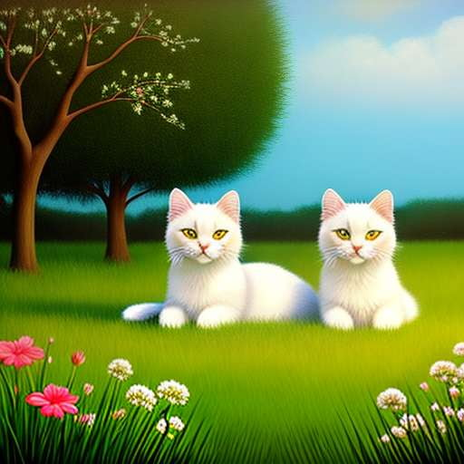 Chantilly Tiffany Kitty Cats Midjourney Prompt - Customizable Cat Art - Socialdraft