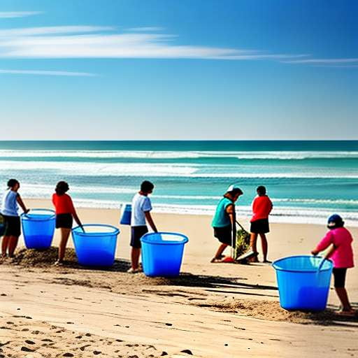 "Beach Clean-Up" Midjourney Image Prompt - Customizable Art Creation - Socialdraft