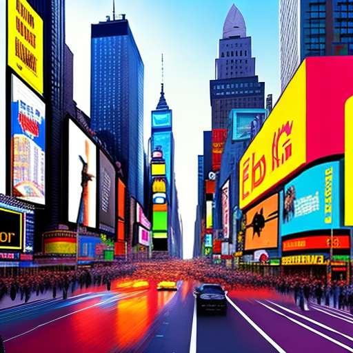 Times Square Midjourney Prompt - Customizable Image Creation Tool - Socialdraft