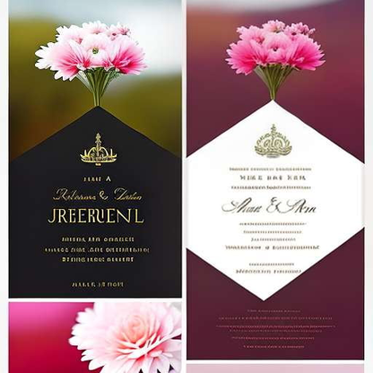 Wedding Invitation Design Midjourney Generator - Customizable and Unique Templates - Socialdraft
