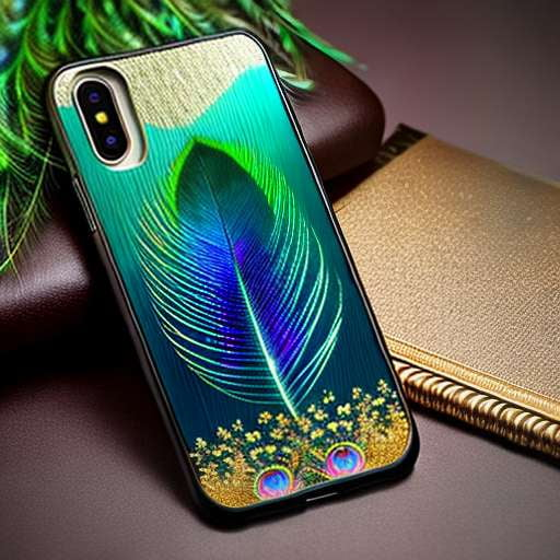 Ethereal Peacock Feather Phone Case: Custom Midjourney Prompts - Socialdraft
