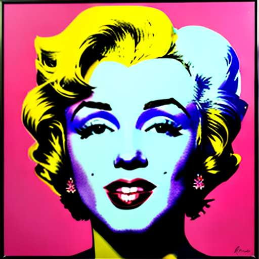Marilyn Monroe Pop Art Midjourney Prompt in Warhol Style - Socialdraft